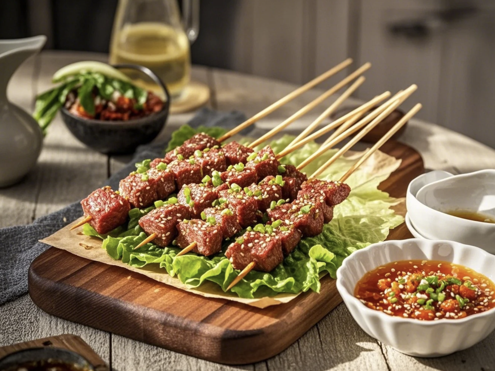  牛肉粒...
