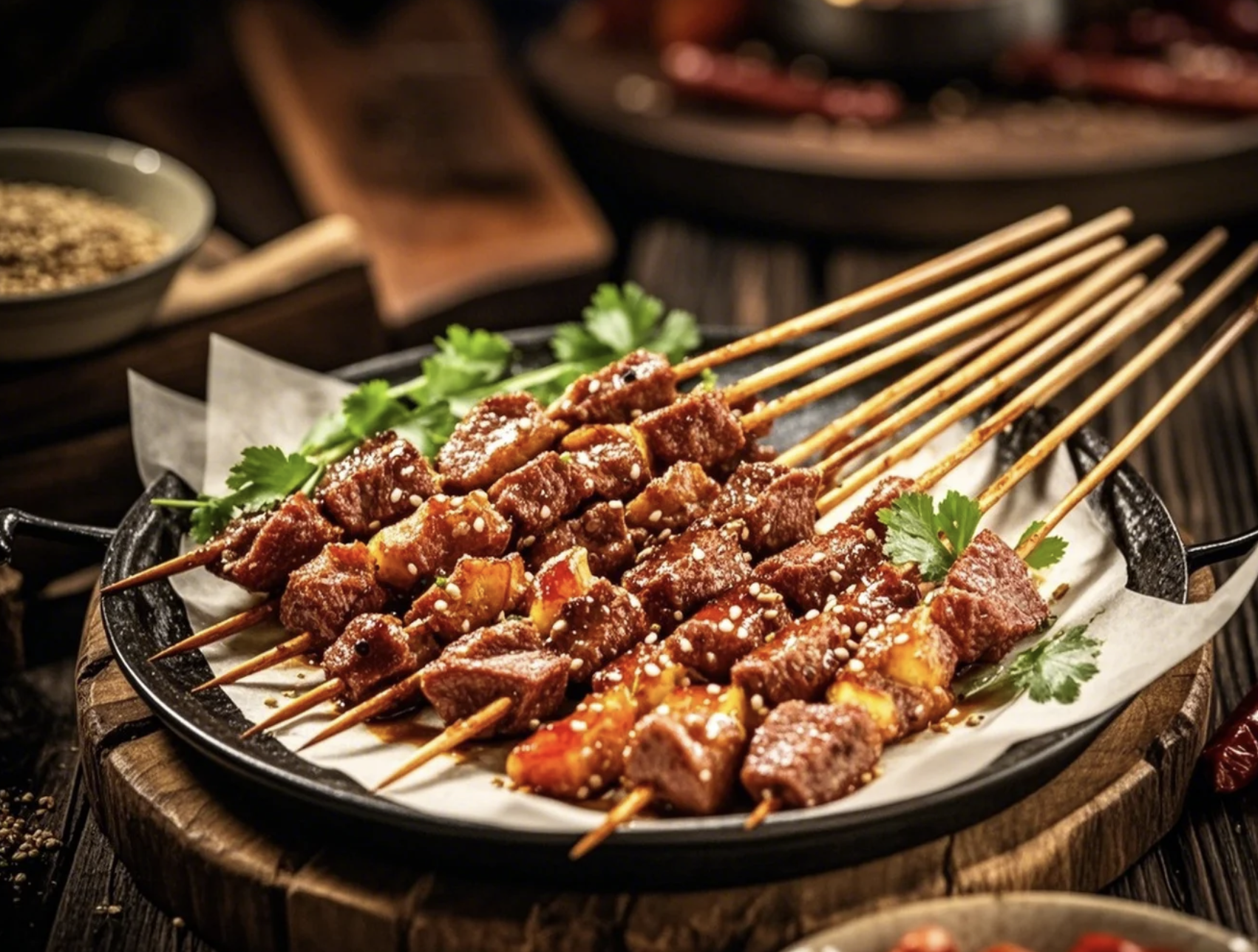  牛肉粒...
